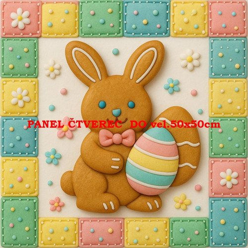 Bavlněný panel 10x10 cm — foto 1