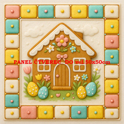Bavlněný panel 10x10 cm — foto 1