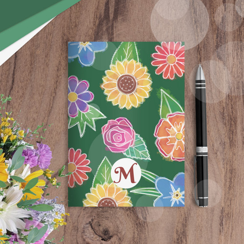 Slovníček floral watercolour 3 - mix