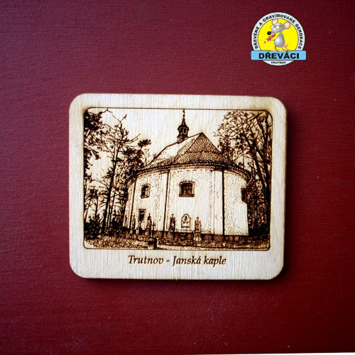 Turistický magnet dřevěný Trutnov Janská kaple