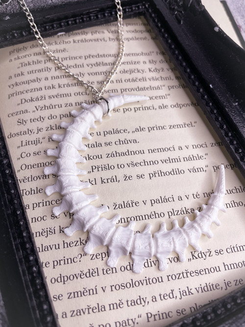 Náhrdelník Vertebrae bílý
