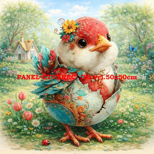 Bavlněný panel 10x10 cm