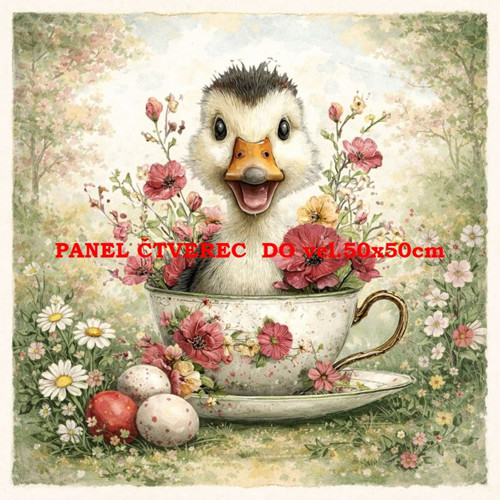 Bavlněný panel 10x10 cm