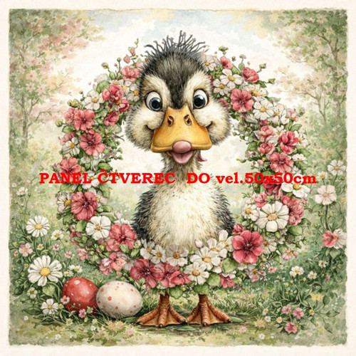 Bavlněný panel 10x10 cm