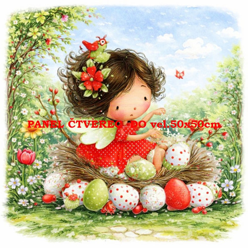 Bavlněný panel 10x10 cm