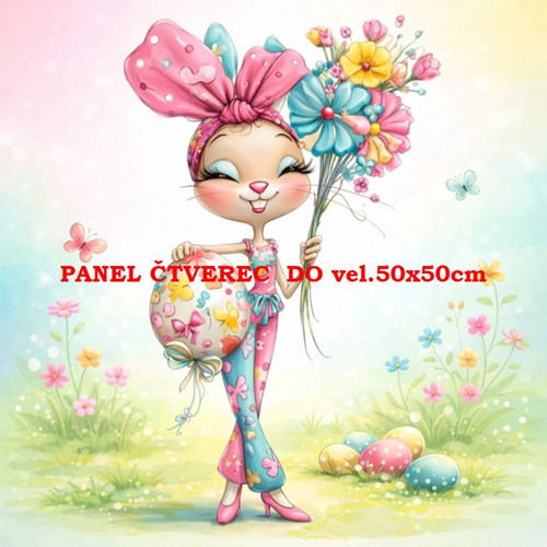 Bavlněný panel 10x10 cm
