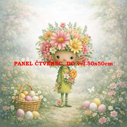 Bavlněný panel 10x10 cm
