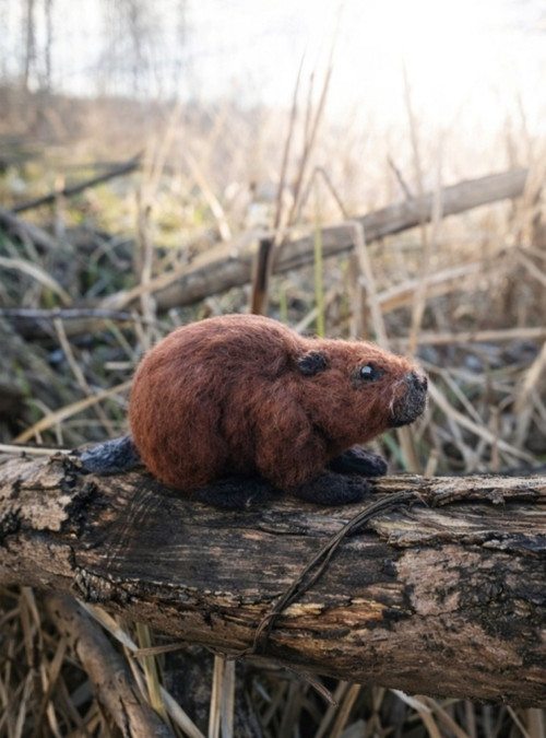 Bobr evropský/kanadský - realistická miniatura