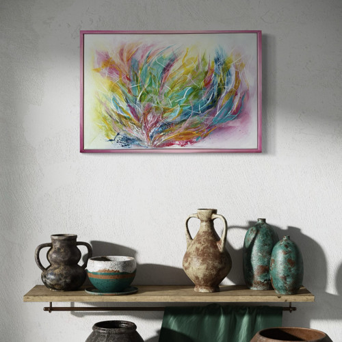 Jarní vzplanutí, 40 x 60 cm, obraz na plátně