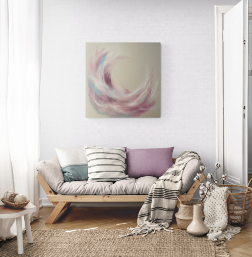 Lehkost bytí, 80 x 80 cm, obraz na plátně
