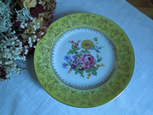 Pěkný značený porcelánový talíř