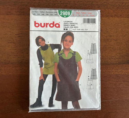 Střih Burda - šatová sukně