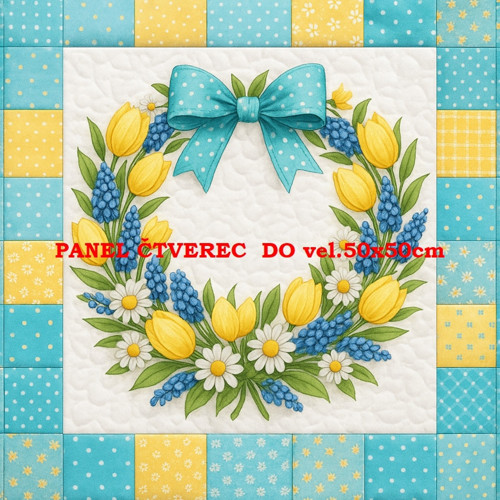 Bavlněný panel 40x40 cm skladem — foto 1