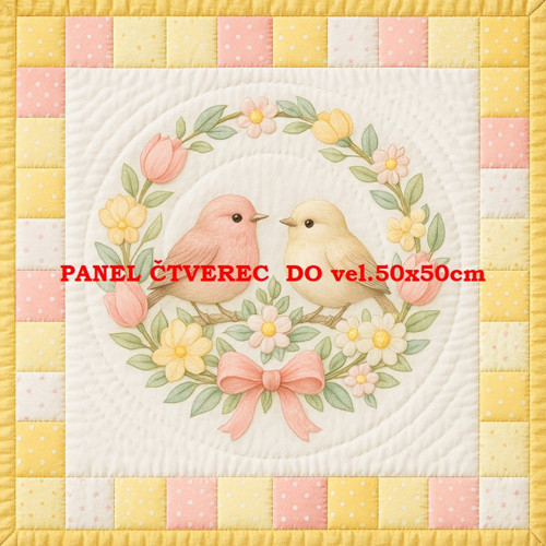 Bavlněný panel 40x40 cm skladem