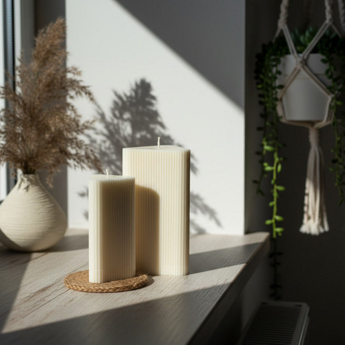 Čistá elegance – set svíček