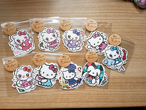 932 - Samolepky - Hello Kitty