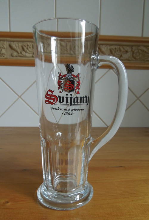 Cejchovaná pivní sklenice