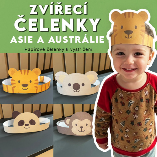 Zvířecí čelenky - Asie a Austrálie
