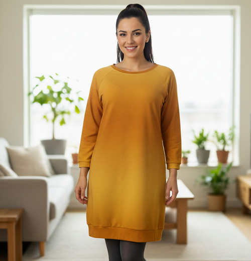 Mikinové šaty OMBRÉ — foto 1