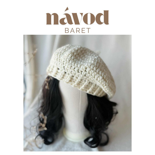Návod na háčkovaný baret