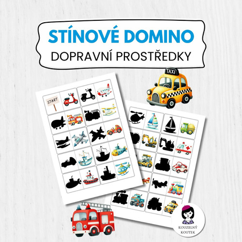 Domino - doprava | dopravní prostředky | bagr |