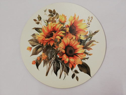 Podtácek destička - Slunečnice - 10cm