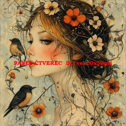 Bavlněný panel 10x10 cm
