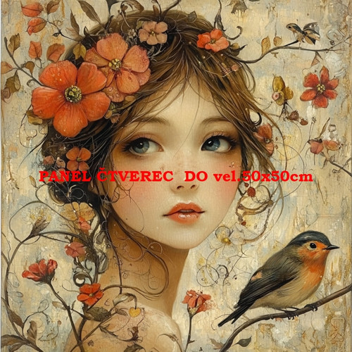Bavlněný panel 10x10 cm