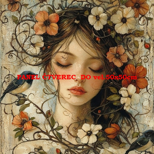 Bavlněný panel 10x10 cm