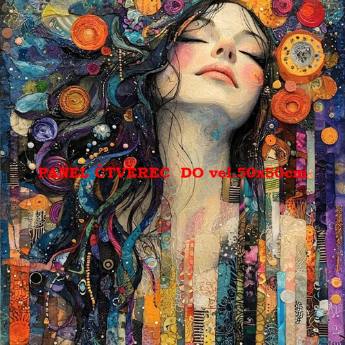 Bavlněný panel 10x10 cm