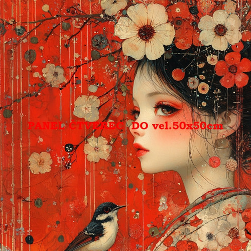 Bavlněný panel 10x10 cm