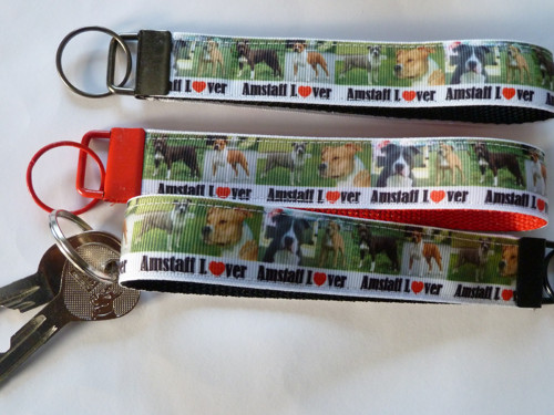 Klíčenky nebo přívěsek na čip - plemeno Amstaff