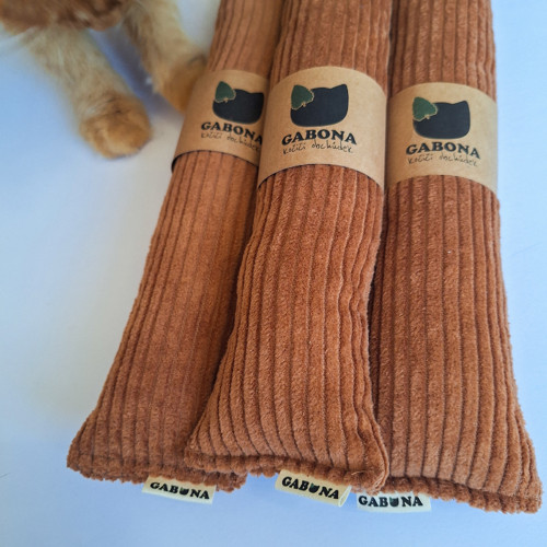 Kočičí kicker "churros" 30 cm - hnědý — foto 1