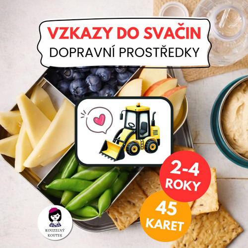 Obrázkové vzkazy do svačin - dopravní prostředky