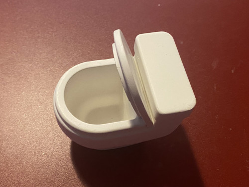 Sádrový odlitek - wc toaleta — foto 1
