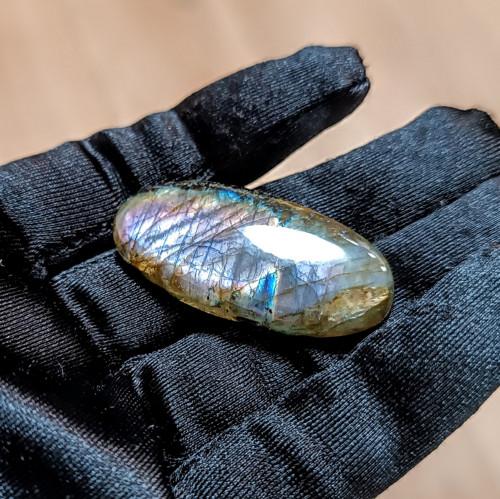Labradorit, ID 5405, 44x20 mm - výprodej