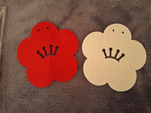 Ume - Sakura filcové podšálky z Japonska