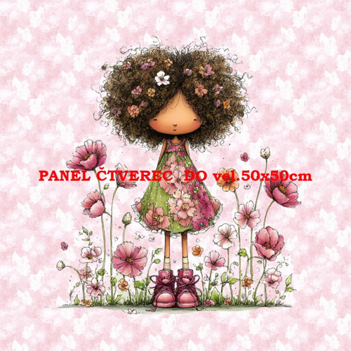 Bavlněný panel 10x10 cm