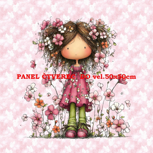 Bavlněný panel 10x10 cm