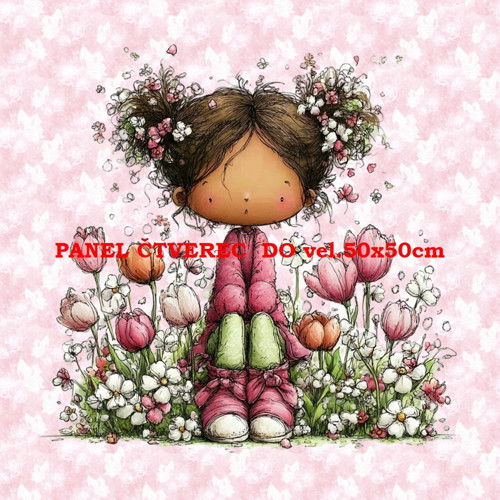 Bavlněný panel 10x10 cm