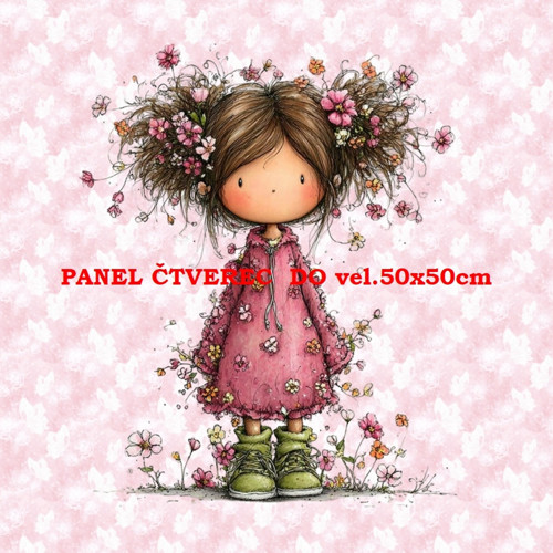 Bavlněný panel 10x10 cm