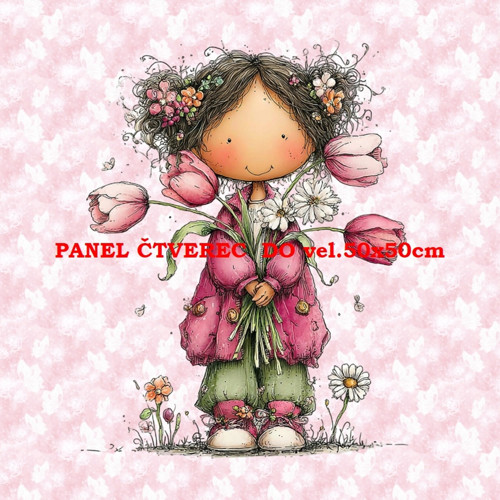 Bavlněný panel 10x10 cm