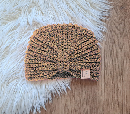 Háčkovaná čepice TURBAN