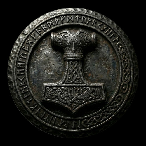 Placka "Mjölnir" Thorovo kladivo (Kovaná edice)