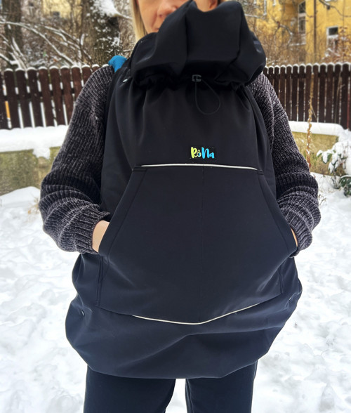 Zateplená Softshellová kapsa na nosítko 2v1