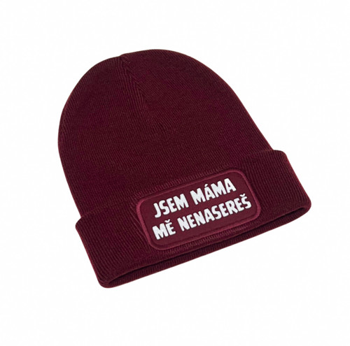 Čepice “Jsem máma, mě nenasereš” bordó