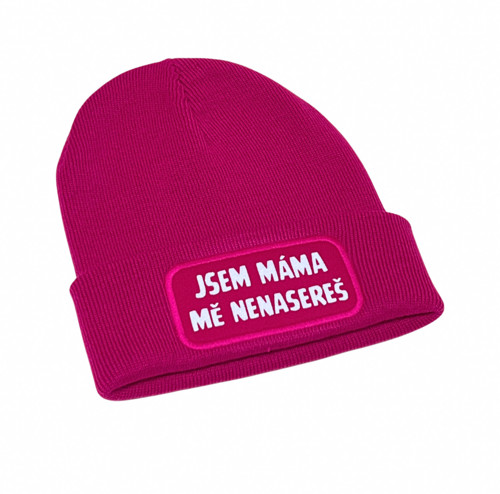 Čepice “Jsem máma, mě nenasereš” fuchsia