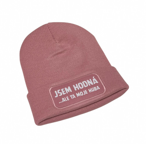 Čepice “Jsem hodná…ale” sv. růžová