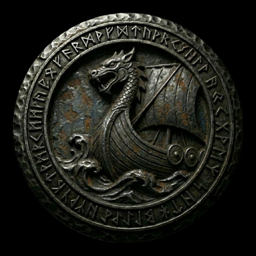 Placka "Drakkar" Dračí příď (Kovaná edice) — foto 1
