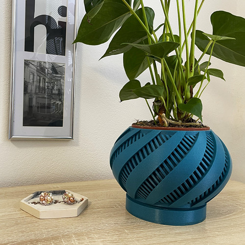 Obal na květináč KRATO PLANTER - tyrkysový